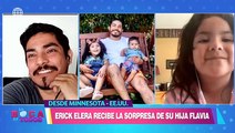 Erick Elera se emocionó al ser sorprendido por su hija