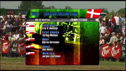 Tractor Pulling Danish Championship 2008 Rd 3 Allingabro