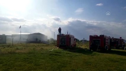 Depo yangınında gyrokopter kullanılamaz hale geldi