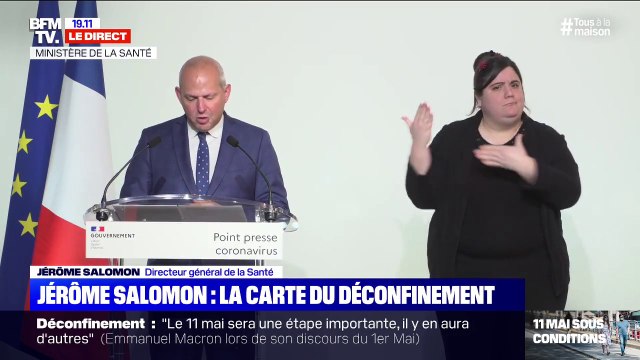 Déconfinement: Santé Publique France a procédé à des modifications dans certains départements , selon Salomon