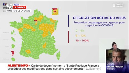 Jérôme Salomon dévoile la carte du déconfinement en fonction de la circulation virale