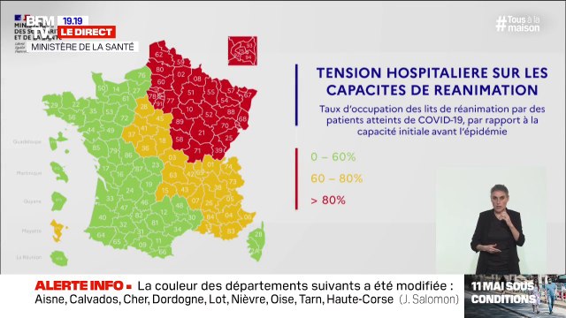 Coronavirus: 7183 patients hospitalisés en réanimation, 141 lits occupés en moins en 24h