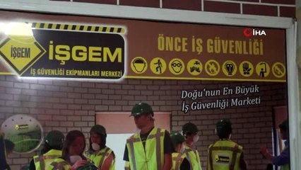 Diyarbakır'da Ramazan ayında inşaatlarda çalışan işçilere korona virüs uyarısı
