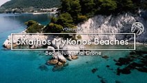 Skiathos Mykonos Beaches in Greece (Travellers Paradise) - Beautiful Aerial Drone