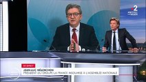 Jean-Luc Mélenchon agacé par Laurent Delahousse sur France 2