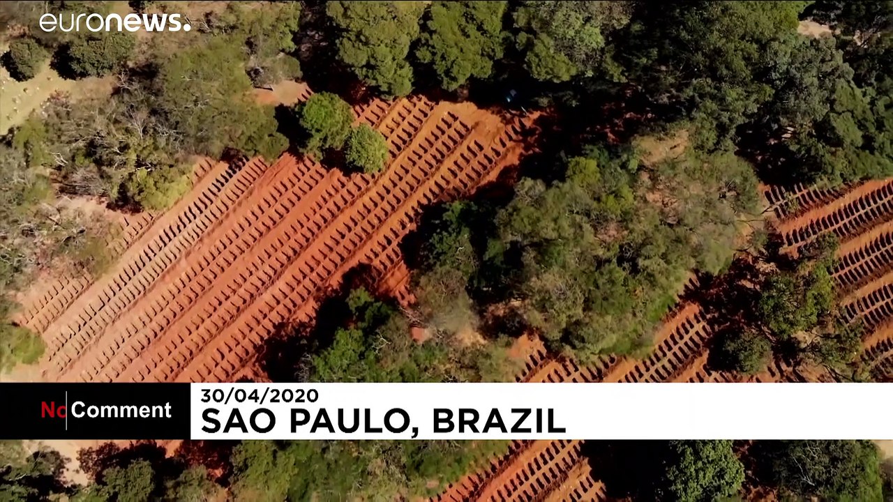 Covid-19: mehr gräber für brasilien