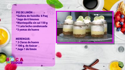 Riquísimo pie de limón en "Tres minutos de Dulzura"