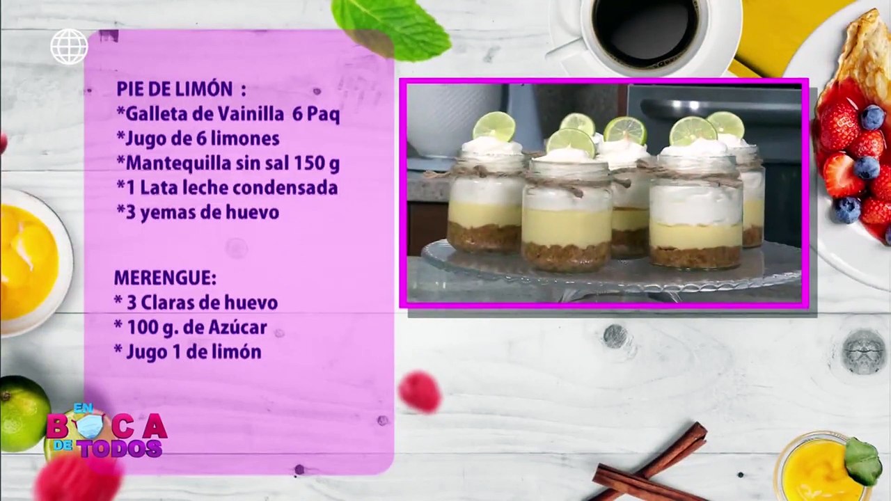 Riquísimo pie de limón en "Tres minutos de Dulzura"