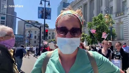 San Francisco nurses are on both sides of the stay-at-home protests