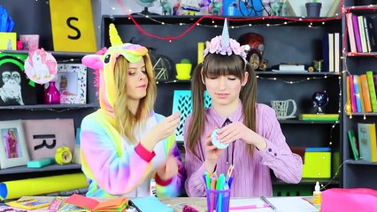 10 TRUCOS RAROS DE MAQUILLAR EL MAQUILLAJE DE UNICORNIO EN CLASE