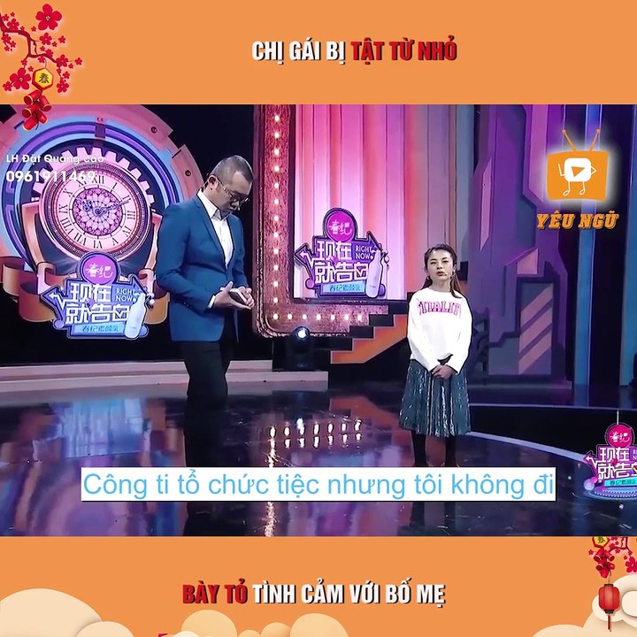 Chị gái bị tật từ nhỏ lên chương trình để bày tỏ tình cảm vs ba mẹ