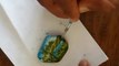 Nature oil painting on a small stone - Stone painting 007