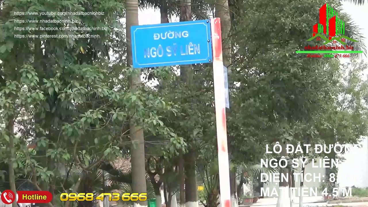 BÁN ĐẤT ĐƯỜNG NGÔ SĨ LIÊN, PHƯỜNG KINH BẮC, TP BẮC NINH