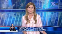 Homenaje a trabajadores de la salud de Quito