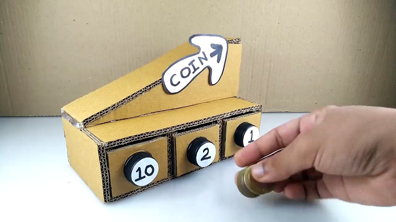 ✓How to make Coin Sorter Machine from Cardboard 🔴 Amazing DIY 