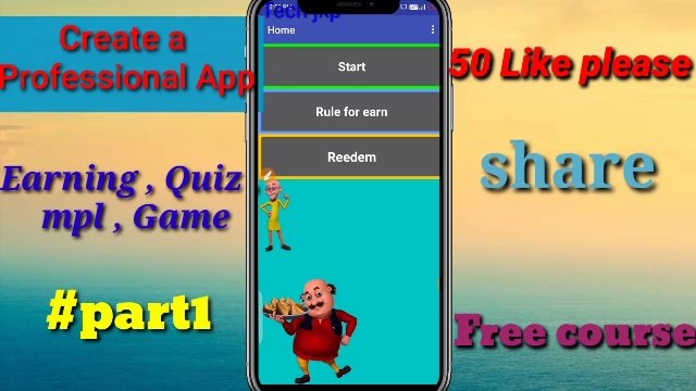 Creative । How to make a professional earning app । Create a new Google app in Android । New app 2020