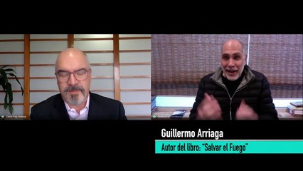 En 15. Guillermo Arriaga, autor del libro: "Salvar el fuego"