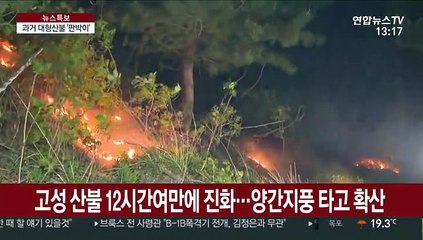 강풍에 불 번져…과거 동해안 산불 '판박이'