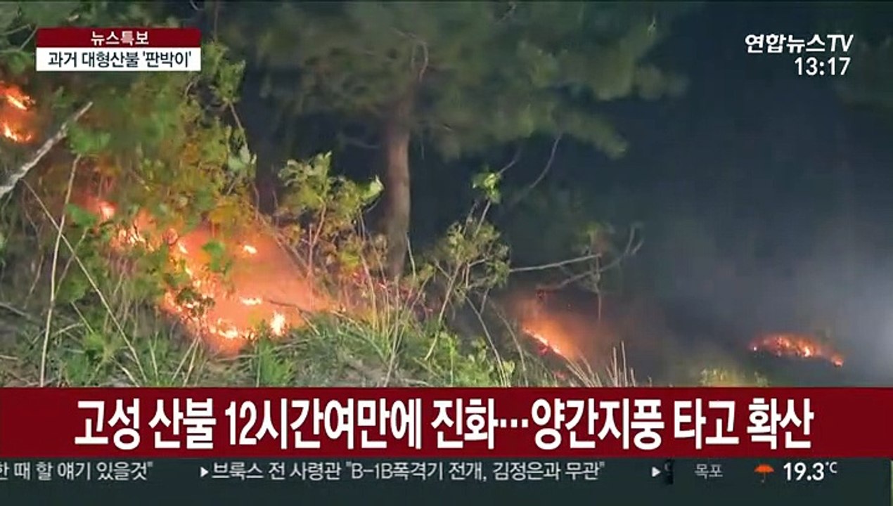 강풍에 불 번져…과거 동해안 산불 '판박이'