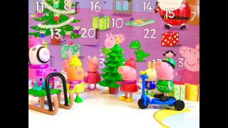 MERRY CHRISTMAS Party Peppa Pig Toys Advent Calendar Gift Opening Video-
