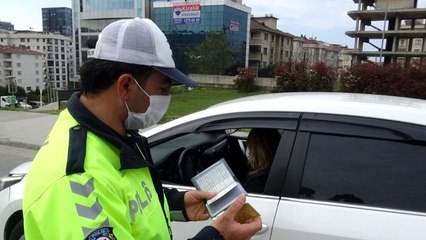 Sokağa çıkma kısıtlamasında dışarıda olan kadın sürücüden şaşırtan savunma