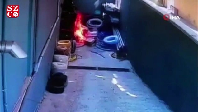 Kabloları kurtarmak için alevlerin arasına daldılar