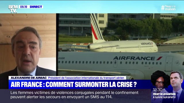 Pour Alexandre de Juniac, la limitation d'un remplissage aux deux tiers des avions engendrerait une augmentation de 50% du billet