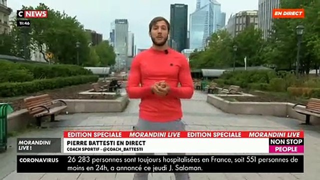 Confinement - Dans Morandini Live, Pierre, coach sportif vous donne conseils et exercices pour reprendre en douceur le sport à partir du 11 mai - Vidéo