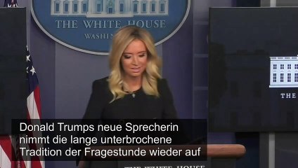 Trumps neue Sprecherin: "Ich werde Sie niemals belügen"