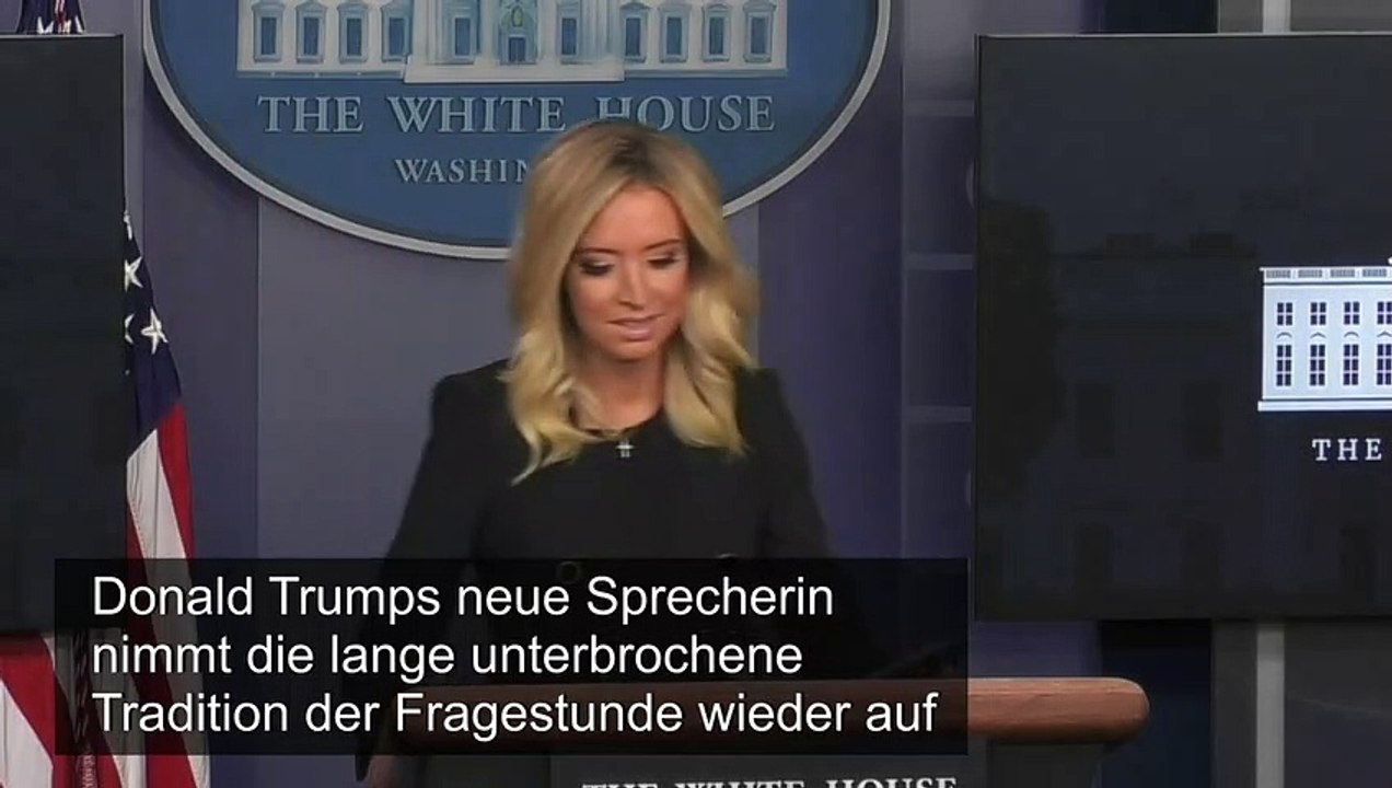 Trumps neue Sprecherin: 'Ich werde Sie niemals belügen'