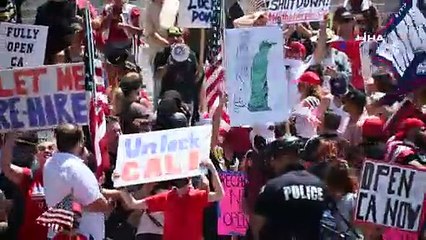 ABD’de binlerce kişiden karantina karşıtı protesto