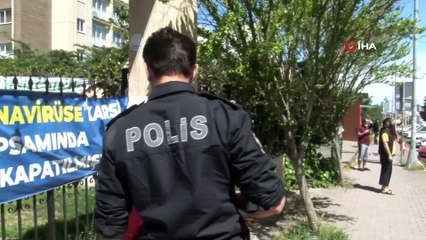 Kız yurdunda yangın çıktı sosyal mesafe unutuldu