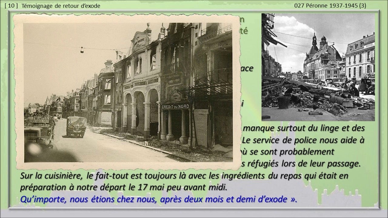 27 - PERONNE, PROMENADE DANS LE TEMPS... 27 Péronne 1937-1945 (3)