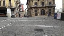 Vecinos de Pamplona salen a hacer ejercicio y pasear