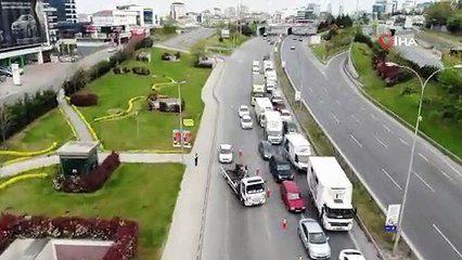 Sokağa çıkma kısıtlamasında dışarıda olan kadın sürücüden şaşırtan savunma