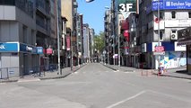 Vatandaşlar kısıtlamaya uydu şehir boş kaldı