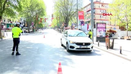 YASAĞIN İKİNCİ GÜNÜNDE BAĞDAT CADDESİ BOŞ KALDI