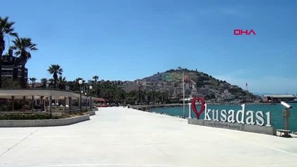 AYDIN Kuşadası sakinleri kısıtlamaya uydu, evde kaldı