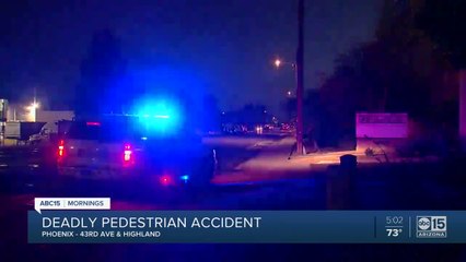 Phoenix police investigate fatal pedestrian crash