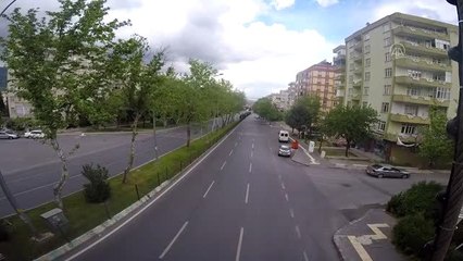Sokağa çıkma kısıtlamasının sokaklar boş kaldı
