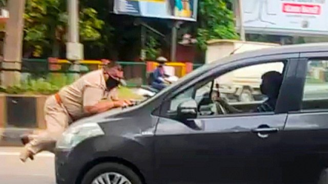 Youth drags policeman on his car bonnet in Jalandhar