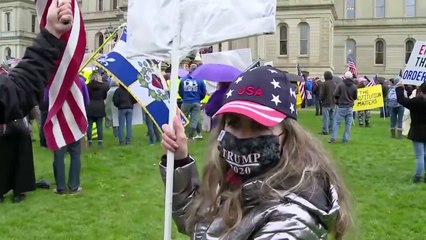 Coronavirus- Armed protesters enter Michigan statehouse