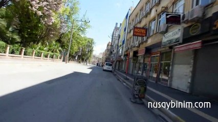 Nusaybin ilçe merkezi şehir görüntüsü (Sokağa çıkma kısıtlaması)