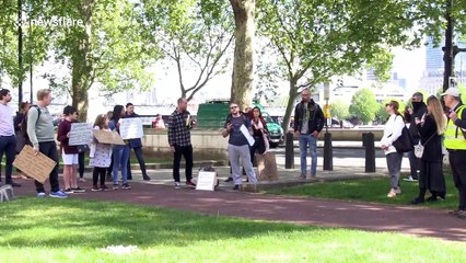 FURTHER FOOTAGE: UK man arrested at anti-lockdown protest