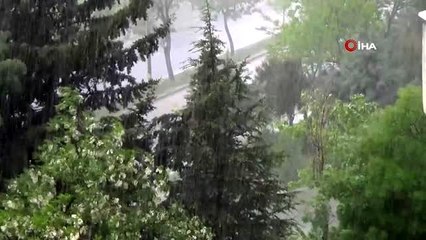 Kahramanmaraş'ta yağmur ve dolu etkili oldu