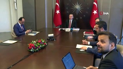 Cumhurbaşkanı Erdoğan video konferansla Covid-19 hastaları ile görüştü