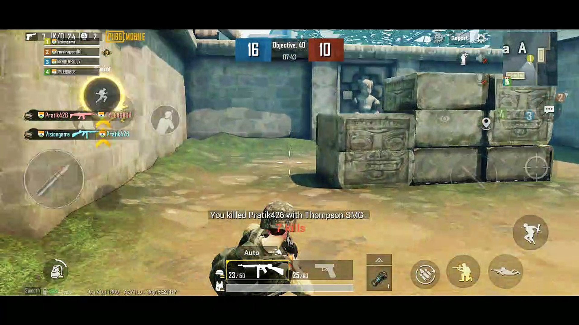 ⁣PUBG Mobile Game Play | 16 Kills | TDM Game Play | Thompson SMG |