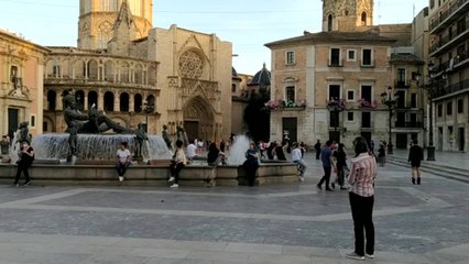 El centro de València en el primer día de desconfinamiento de adultos