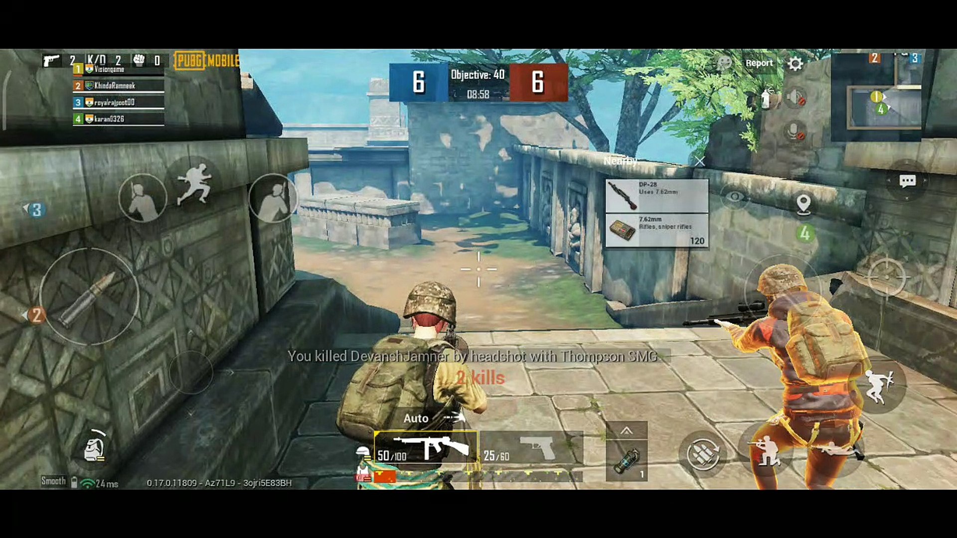 ⁣PUBG Mobile Game Play | 17 Kills | TDM Game Play | Thompson SMG |