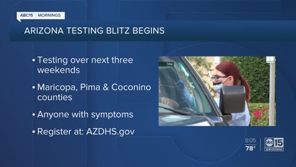 A coronavirus testing blitz begins today
